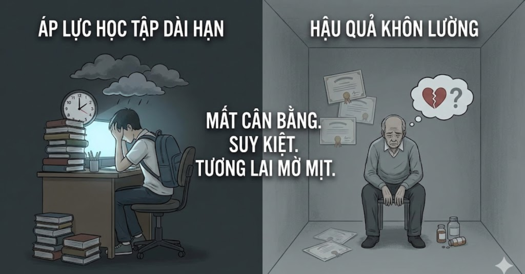 Hậu Quả Khôn Lường Khi Học Sinh Bị Quá Tải Dài Hạn