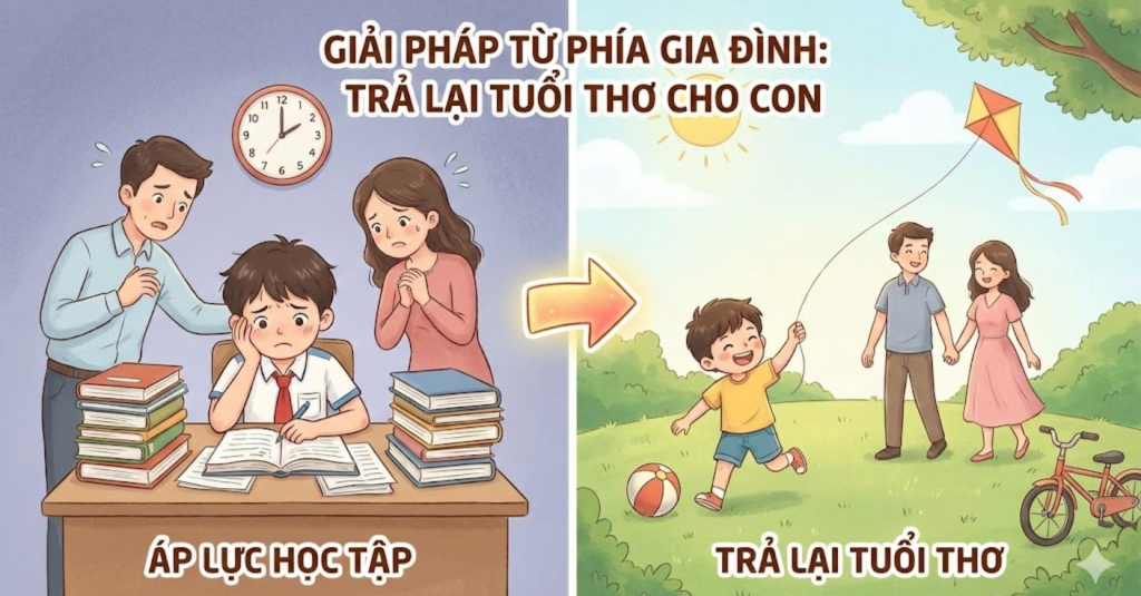 Giải Pháp Từ Phía Gia Đình: Trả Lại Tuổi Thơ Cho Con
