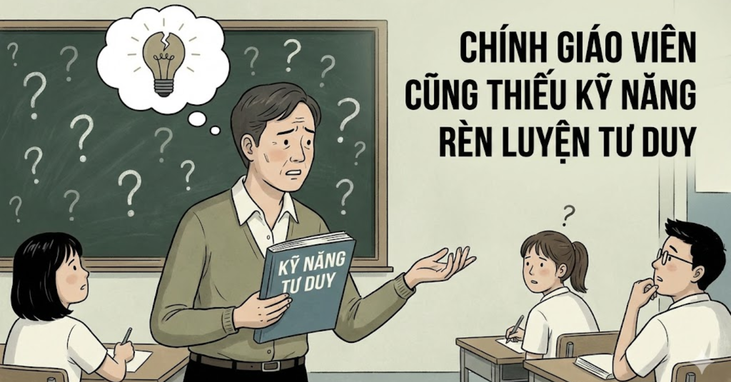 Chính Giáo Viên Cũng Thiếu Kỹ Năng Rèn Luyện Tư Duy