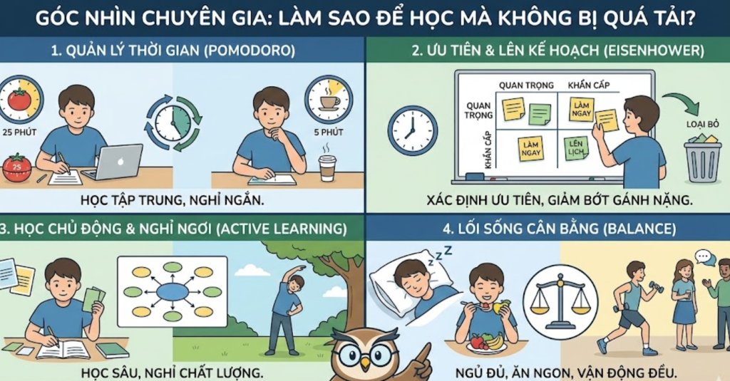 Góc Nhìn Chuyên Gia: Làm Sao Để Học Mà Không Bị Quá Tải?