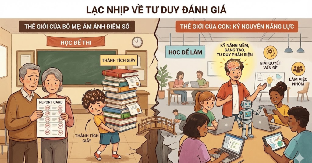 Lạc nhịp về tư duy đánh giá: Ám ảnh điểm số trong kỷ nguyên năng lực