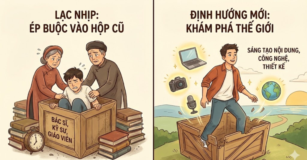 Lạc nhịp về định hướng nghề nghiệp: Ép buộc vào những "chiếc hộp" cũ kỹ