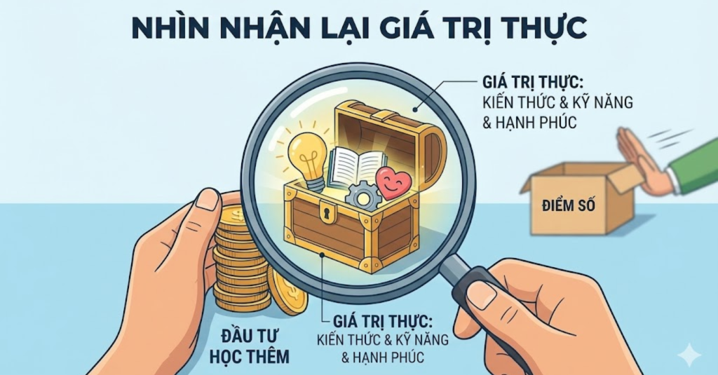 Nhìn nhận lại giá trị thực của việc đầu tư học thêm