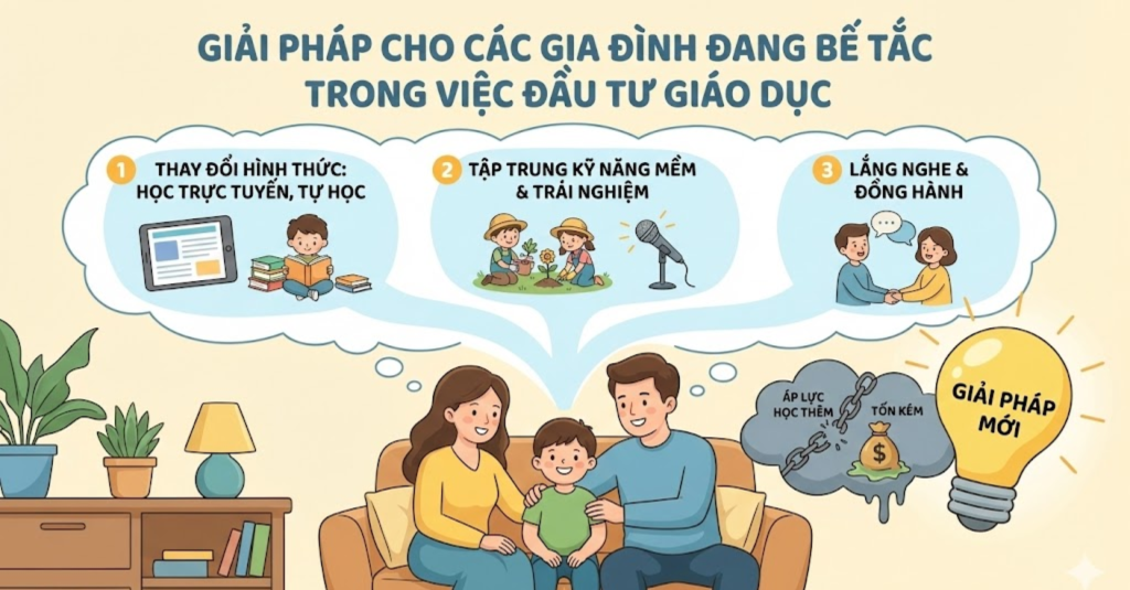Giải pháp cho các gia đình đang bế tắc trong việc đầu tư giáo dục
