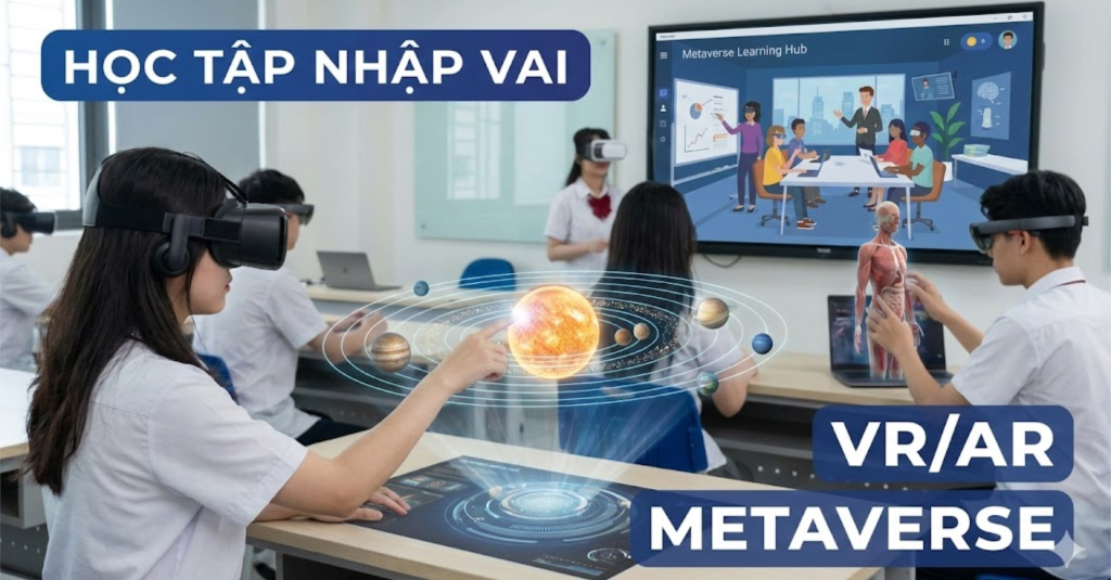 Học Tập Nhập Vai (Immersive Learning) Với VR/AR và Metaverse