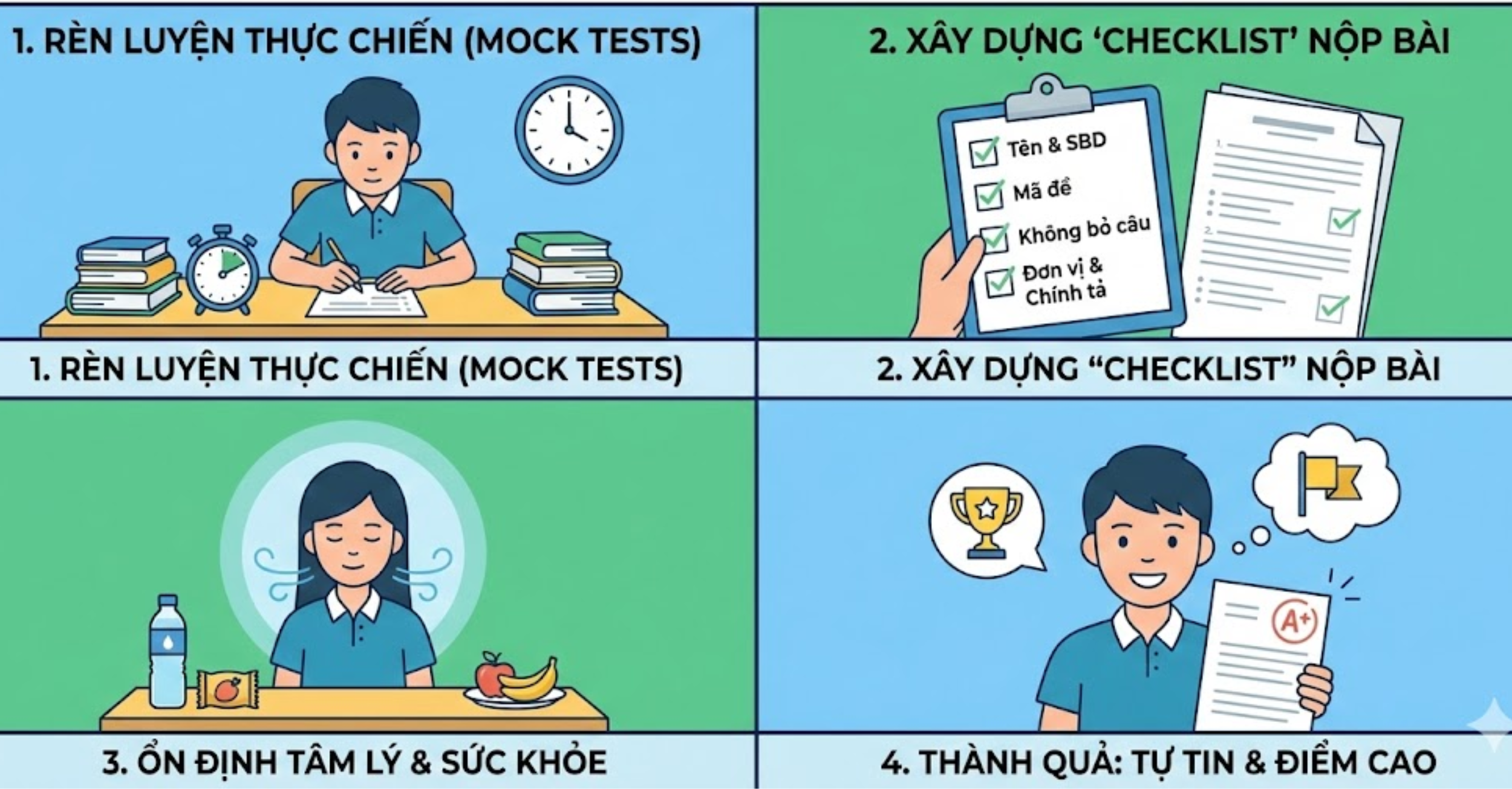 Chiến lược khắc phục: Để mỗi lần đi thi là một lần chiến thắng