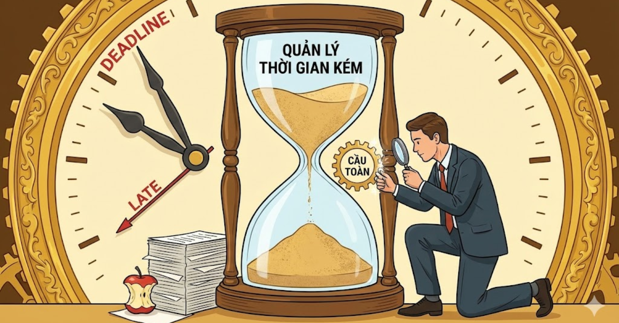 Quản lý thời gian kém: Cái bẫy của sự cầu toàn