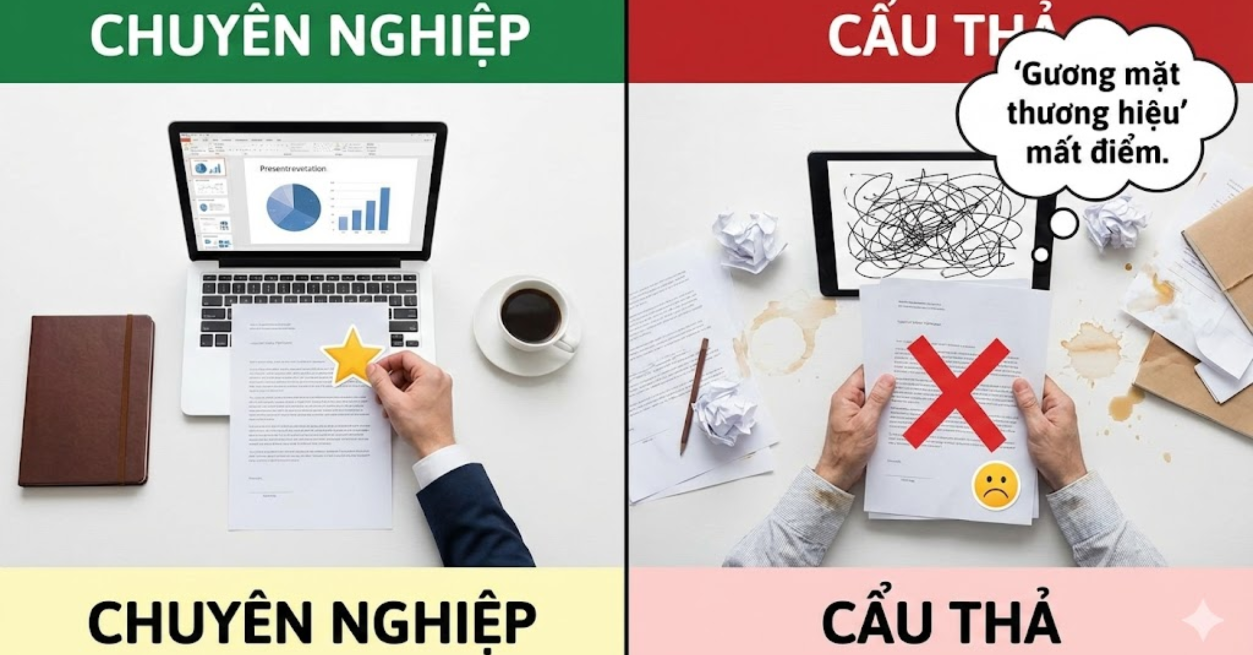 Trình bày cẩu thả: "Gương mặt thương hiệu" mất điểm