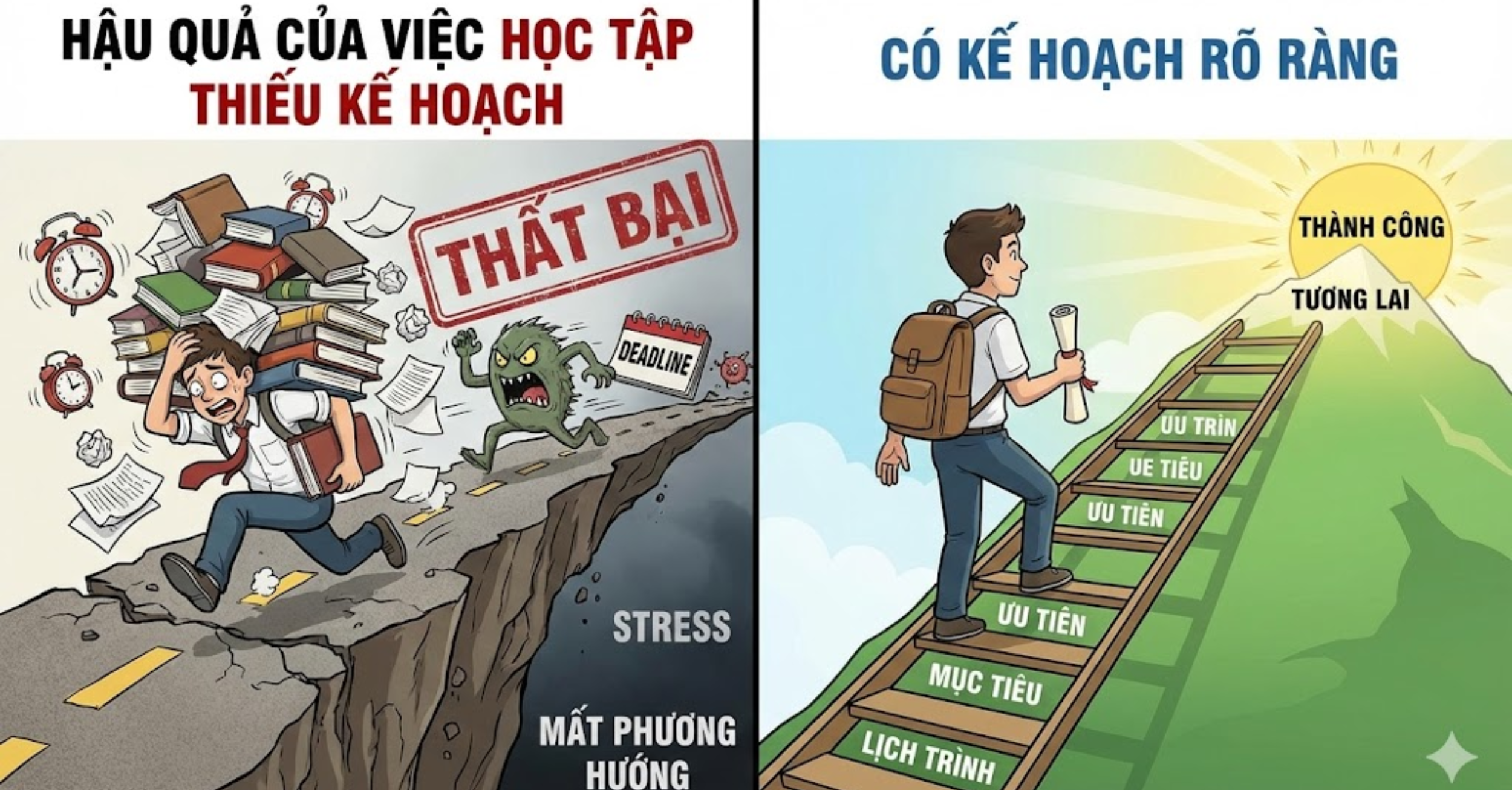 Hệ quả nghiêm trọng của việc học tập thiếu kế hoạch