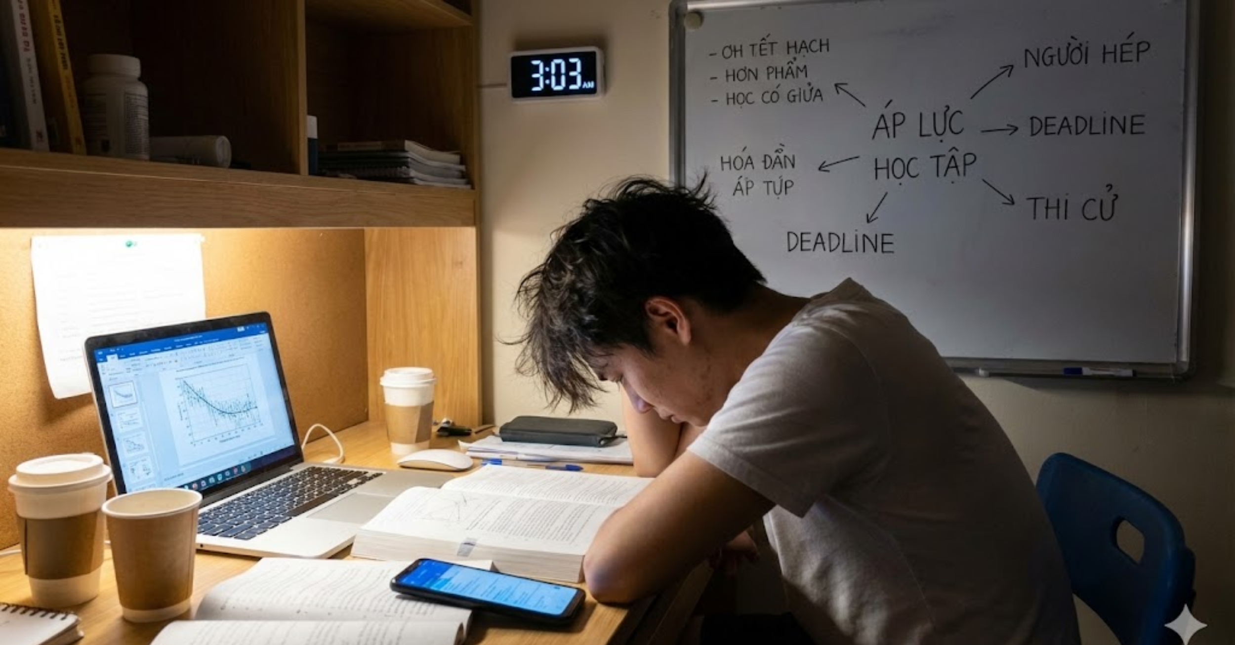 Vì sao 6/10 sinh viên mất ngủ? Đi tìm nguyên nhân gốc rễ 