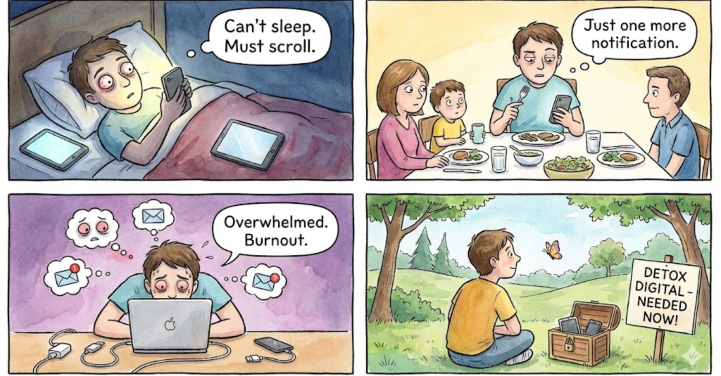 Dấu hiệu cho thấy bạn đang cần detox digital ngay lập tức