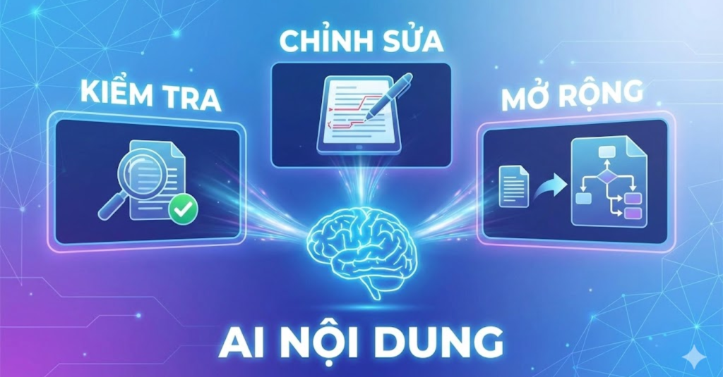 Yêu cầu AI kiểm tra, chỉnh sửa hoặc mở rộng nội dung