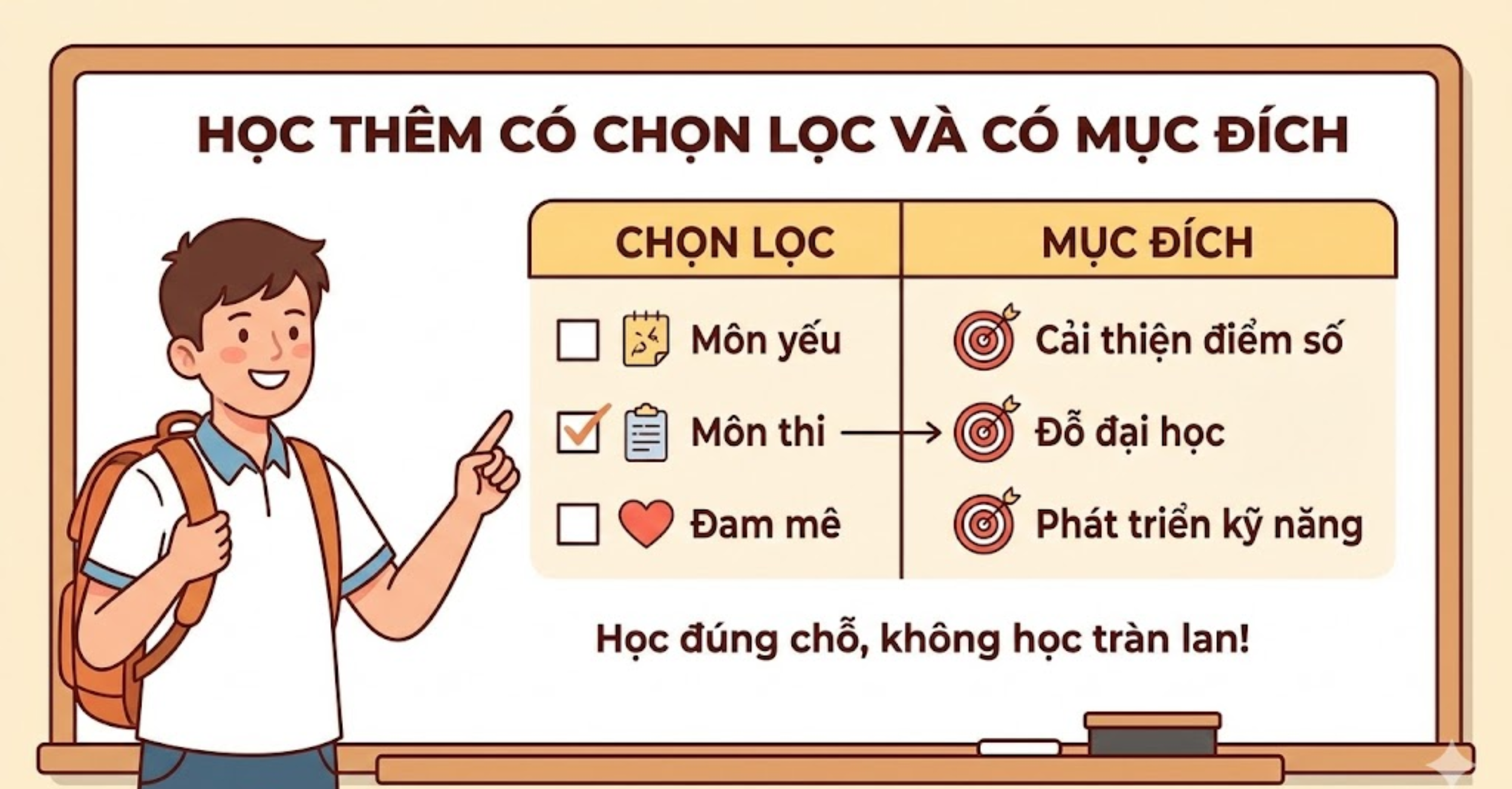 "Học Thêm" Có Chọn Lọc Và Có Mục Đích hình