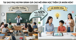 Tại Sao Phụ Huynh Đánh Giá Cao Mô Hình Học Thêm Cá Nhân Hóa Hơn 45% So Với Truyền Thống?