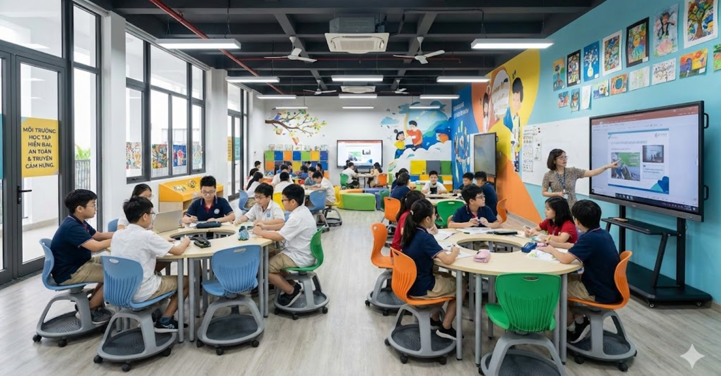 Môi Trường Học Tập Hiện Đại, An Toàn và Truyền Cảm Hứng