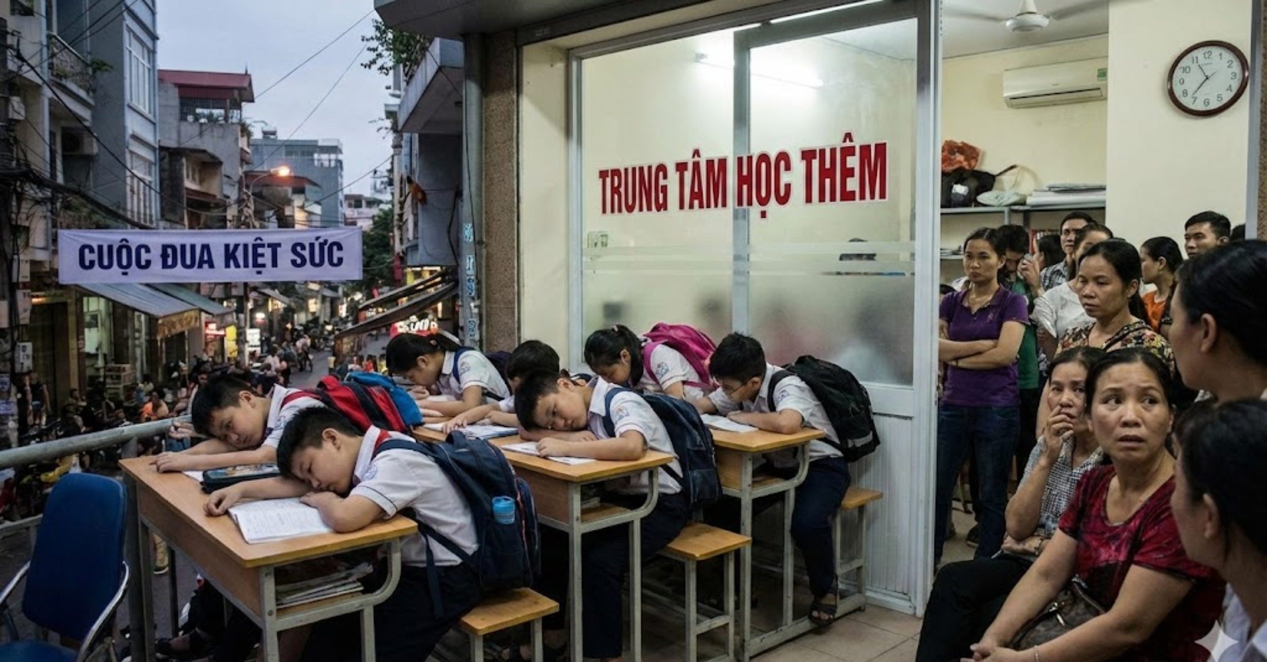 Thực trạng đáng buồn: Khi "Học Thêm" trở thành cuộc chạy đua kiệt sức