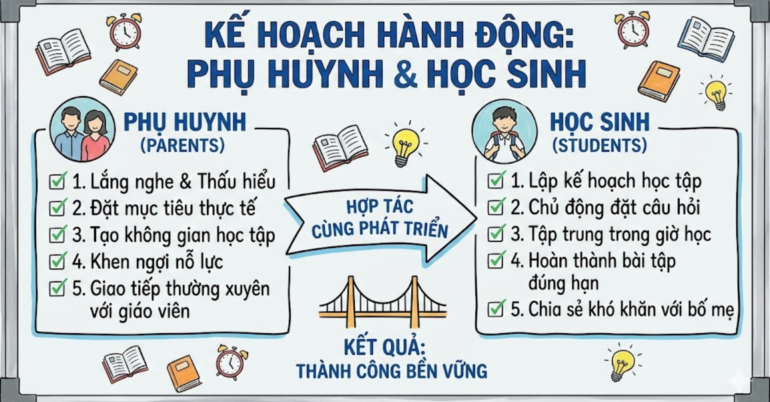 Kế hoạch hành động cho Phụ huynh và Học sinh