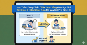 Học Thêm Đúng Cách: Chiến Lược Vàng Giúp Học Sinh Tiết Kiệm 2–3 Buổi Mỗi Tuần Mà Vẫn Bứt Phá Điểm Số