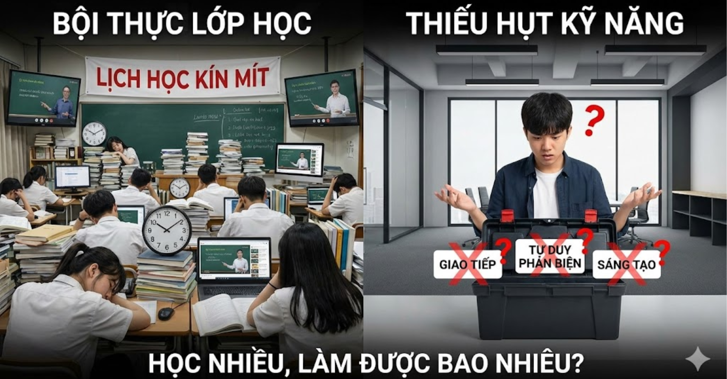Thực Trạng: "Bội Thực" Lớp Học Và Sự Thiếu Hụt Kỹ Năng Trầm Trọng