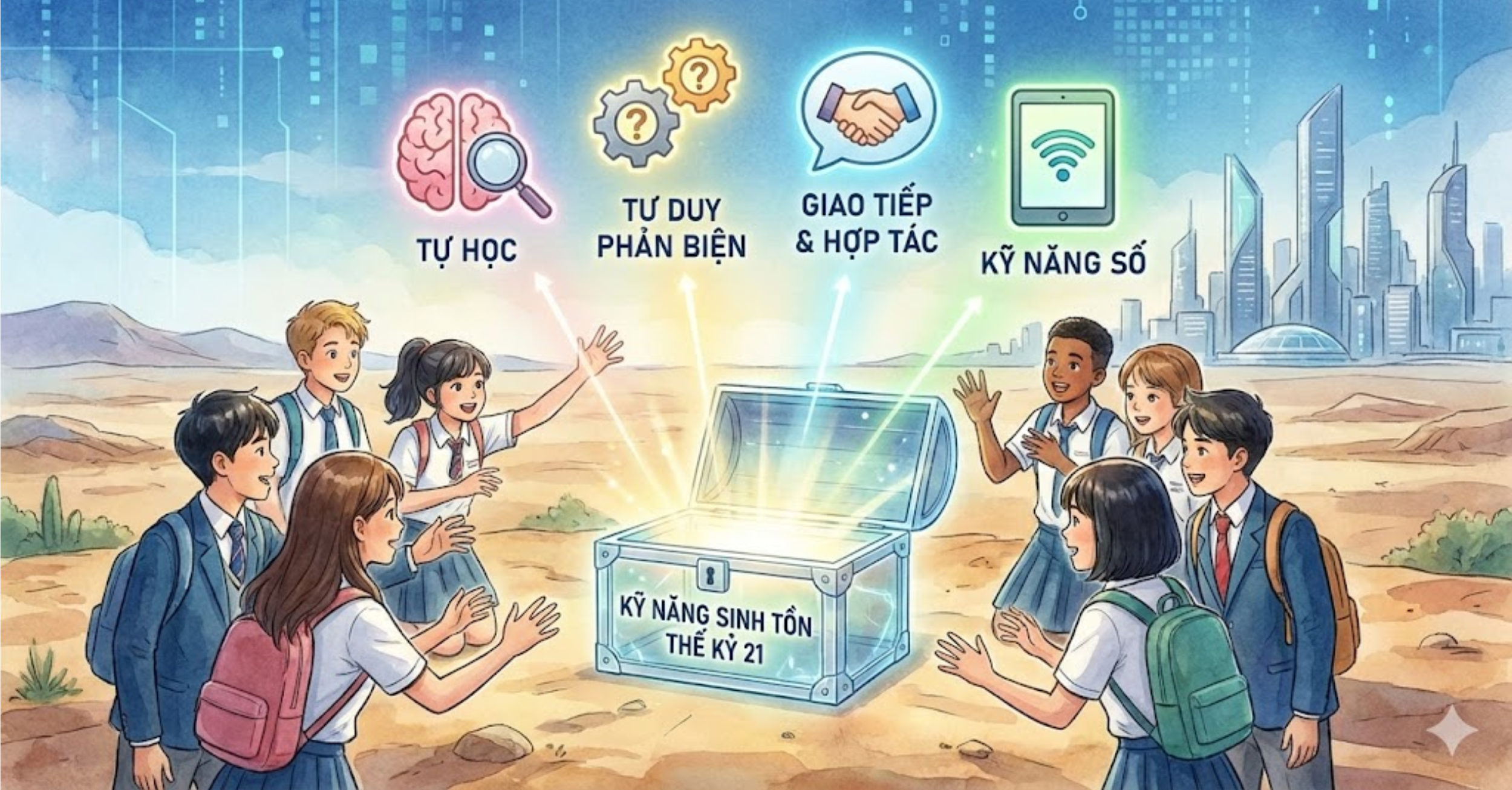 Những "Kỹ Năng Sinh Tồn" Của Thế Kỷ 21 Mà Học Sinh Đang Khát