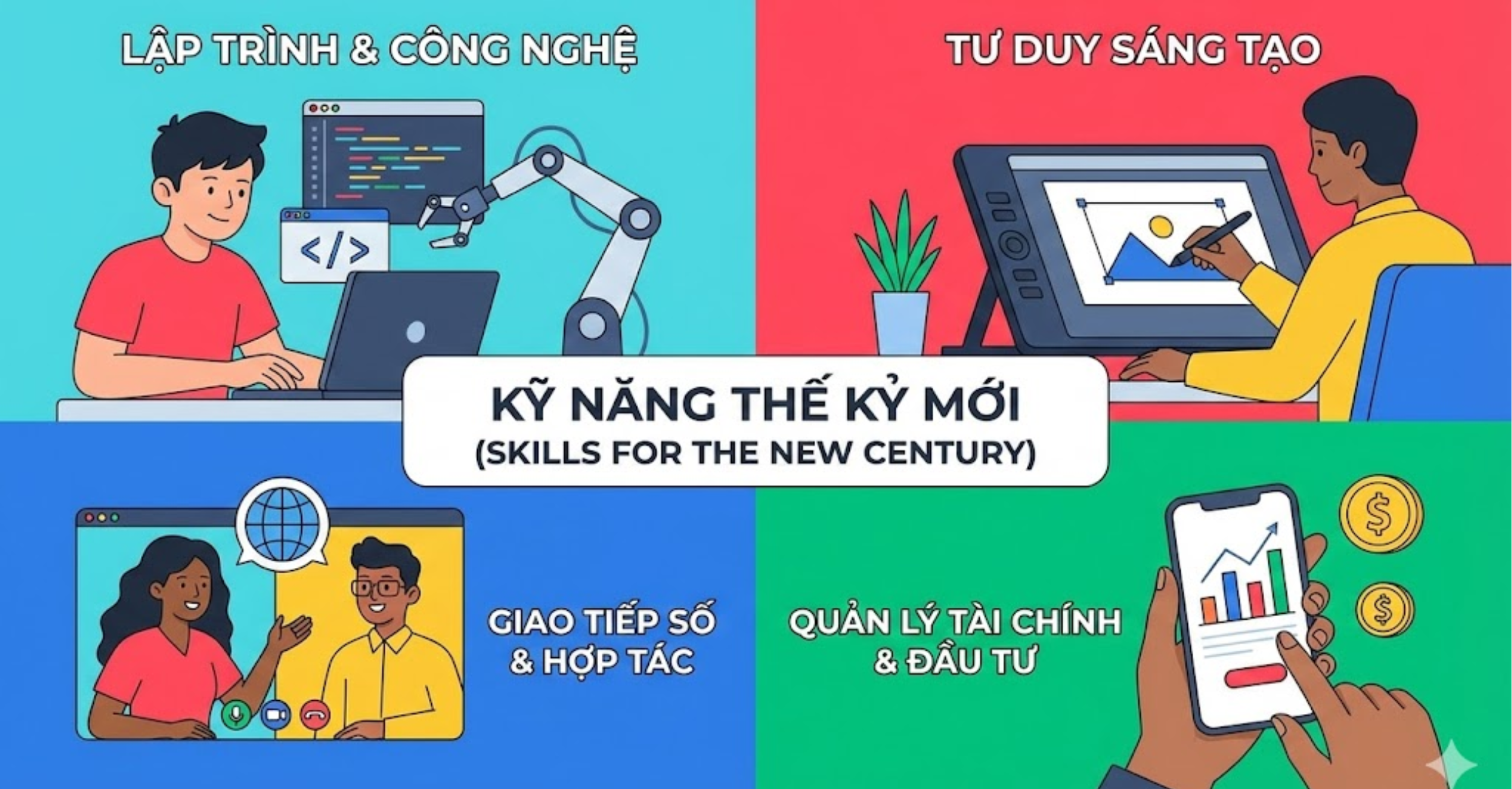 Học thêm các kỹ năng của thế kỷ mới
