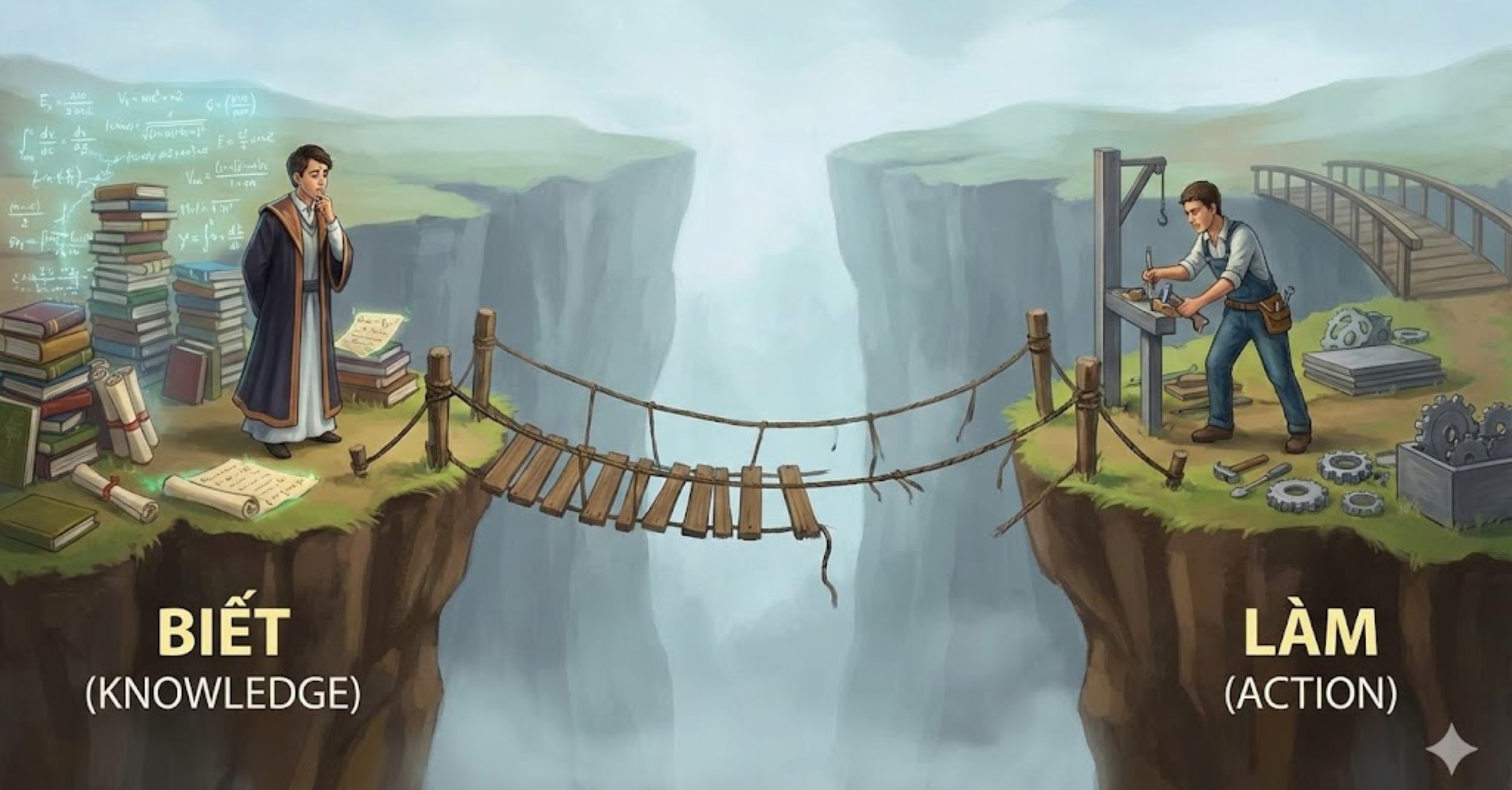 Khoảng trống mênh mông giữa "Biết" và "Làm"