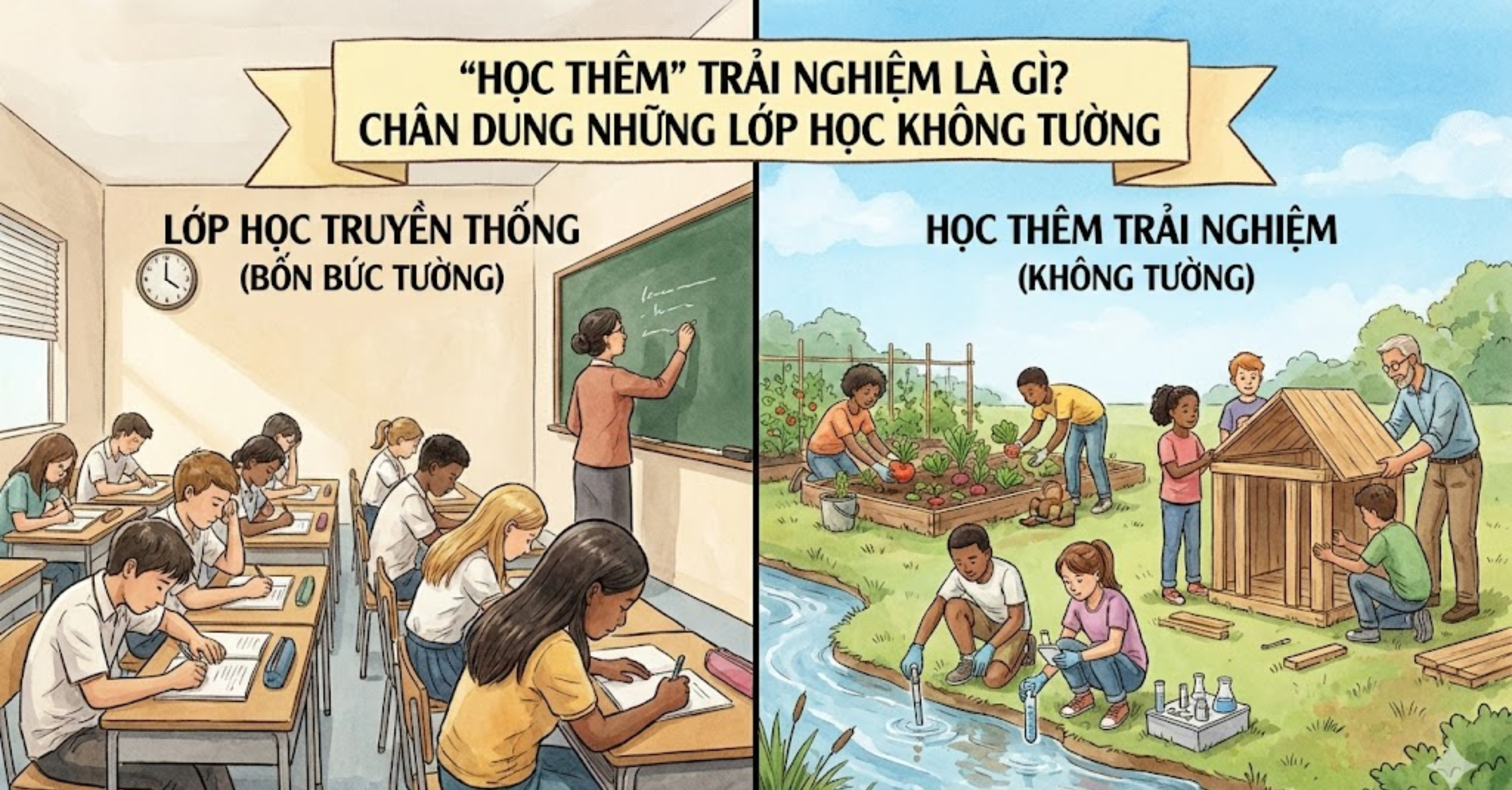 "Học Thêm" Trải Nghiệm Là Gì? Chân Dung Những Lớp Học Không Tường