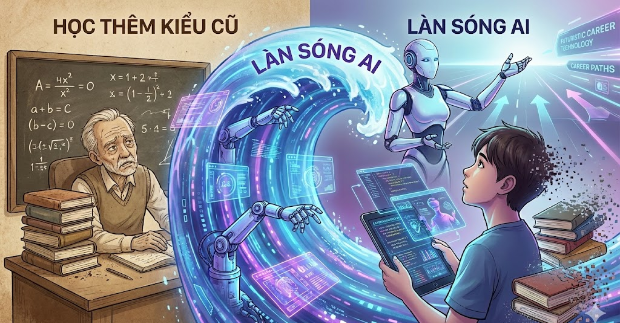 Sự Lỗi Thời Của Mô Hình "Học Thêm" Kiểu Cũ Trước Làn Sóng AI