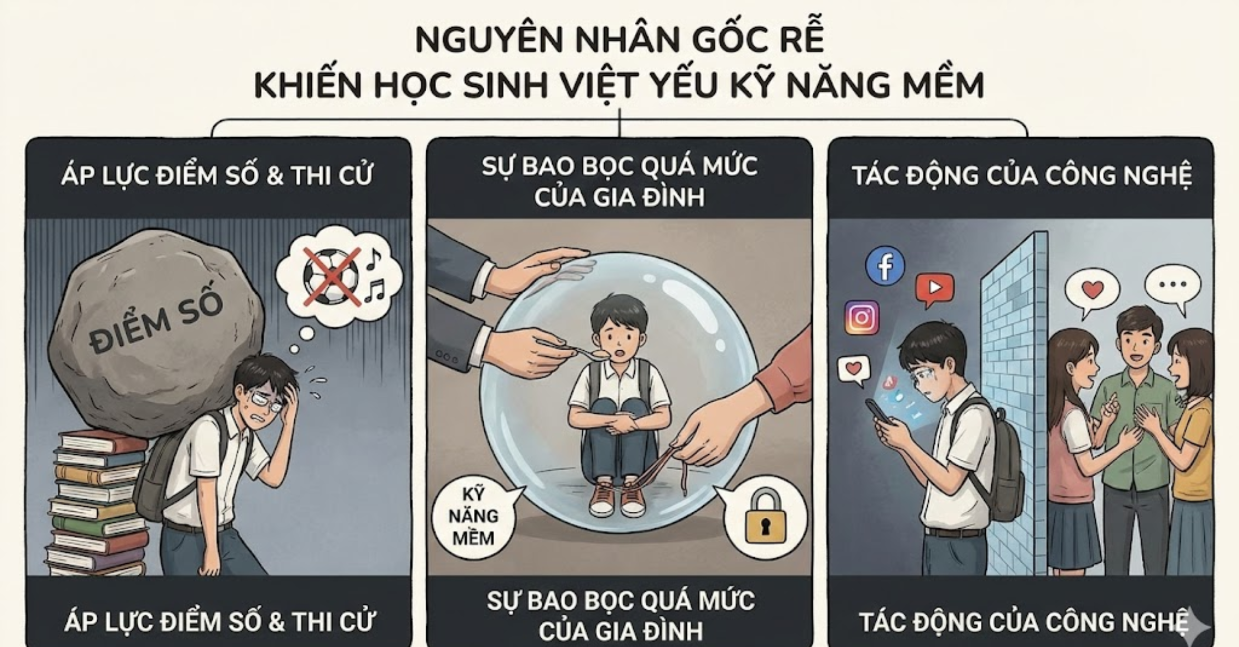 Nguyên Nhân Gốc Rễ Khiến Học Sinh Việt Yếu Kỹ Năng Mềm