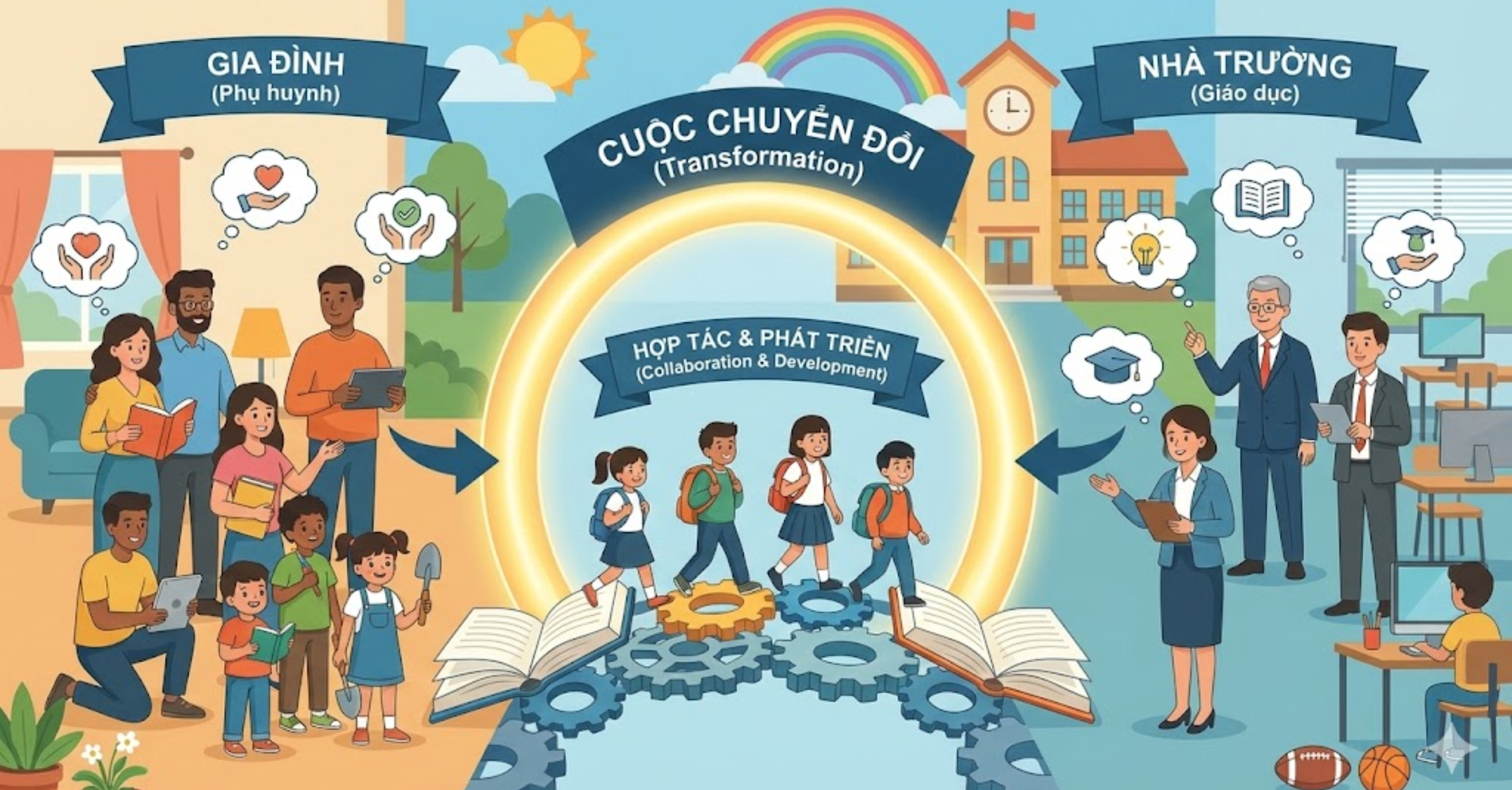 Vai trò của phụ huynh và nhà trường trong cuộc chuyển đổi