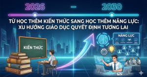 Từ Học Thêm Kiến Thức Sang Học Thêm Năng Lực: Xu Hướng Giáo Dục Quyết Định Tương Lai 2026–2030
