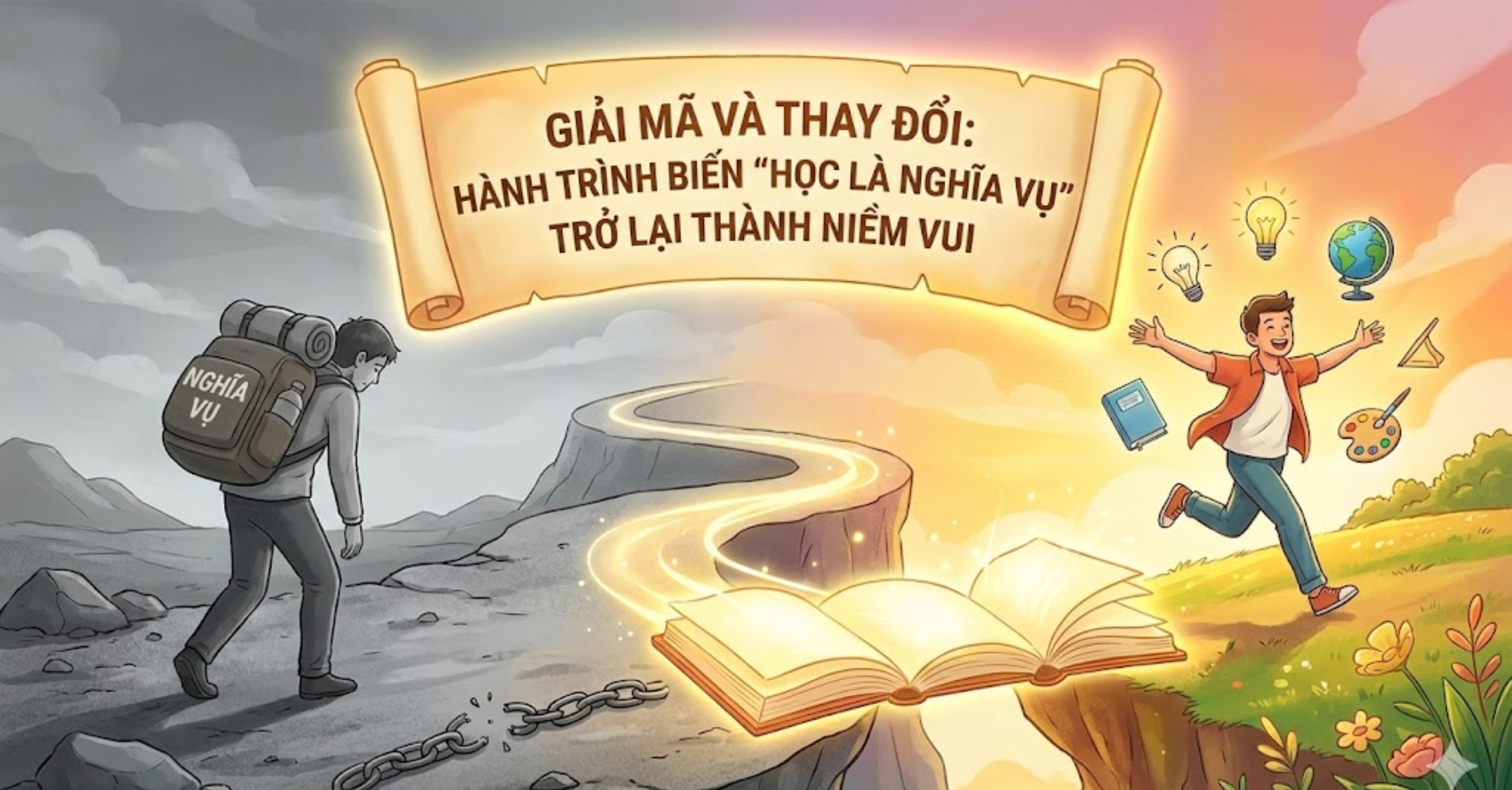 Giải mã và thay đổi: Hành trình biến "Học Là Nghĩa Vụ" trở lại thành niềm vui