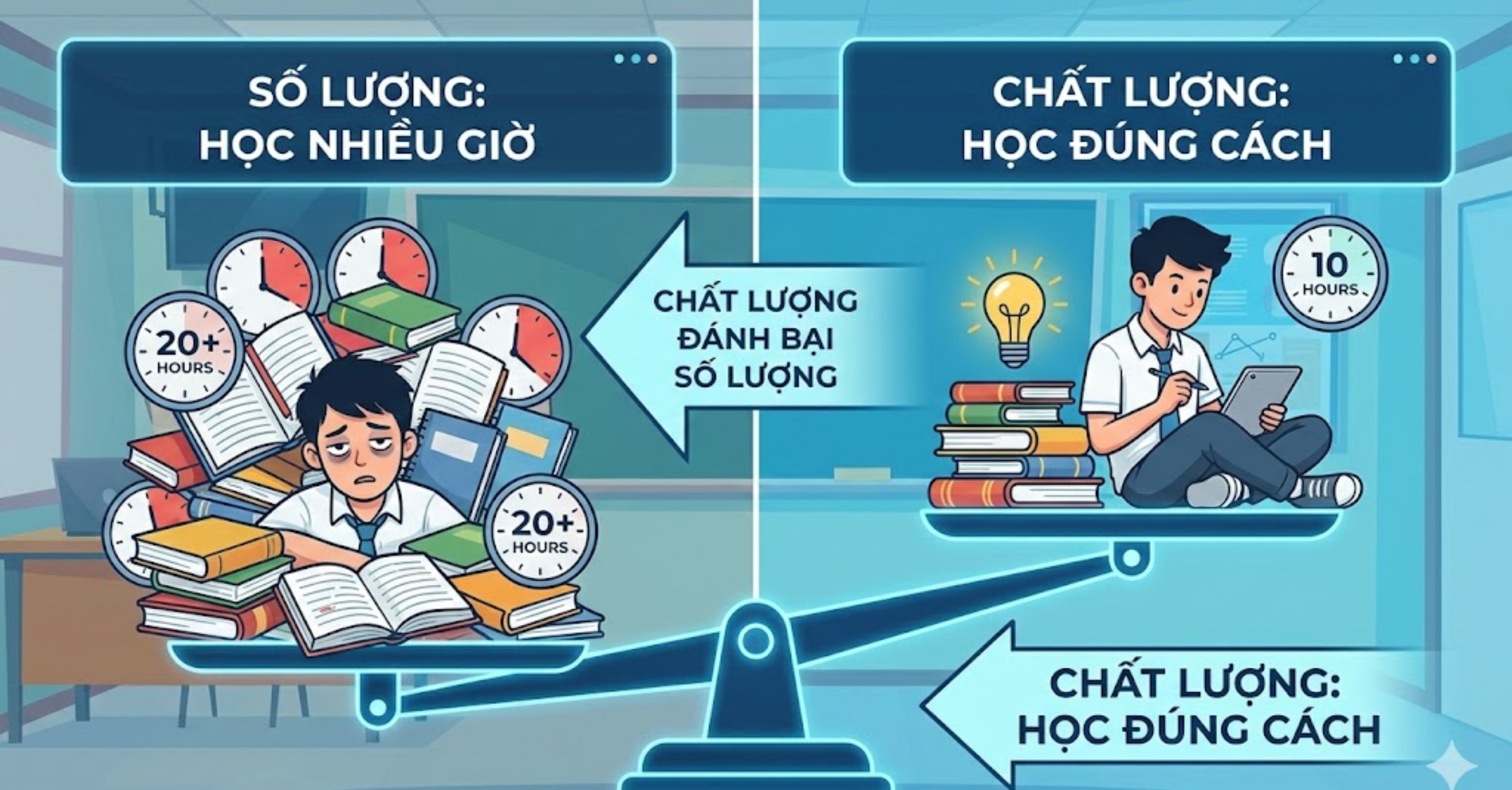 Sức mạnh của 10 giờ "học đúng cách": Chất lượng đánh bại số lượng
