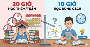 Học thêm 20 giờ/tuần có thực sự hiệu quả hơn 10 giờ học đúng cách?