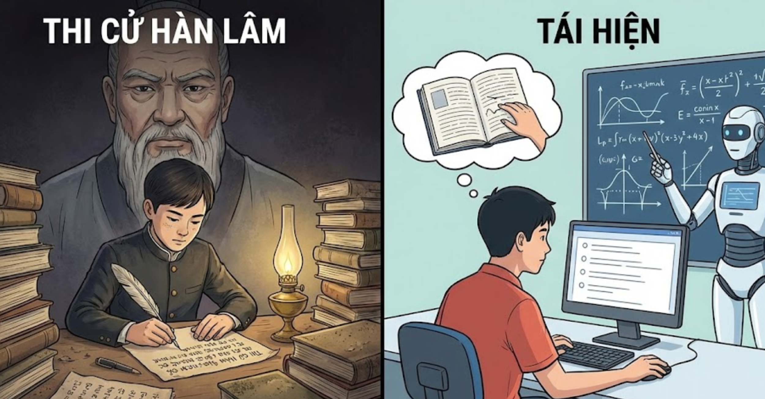 Nội dung thi cử vẫn nặng tính hàn lâm và tái hiện