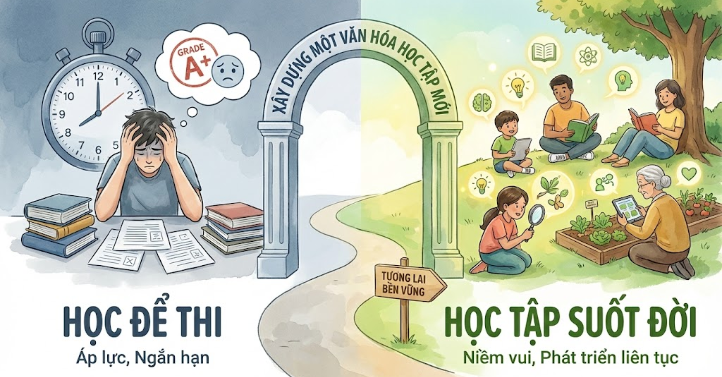 Xây Dựng Một Văn Hóa Học Tập Mới: "Học Tập Suốt Đời" Thay Vì "Học Để Thi"