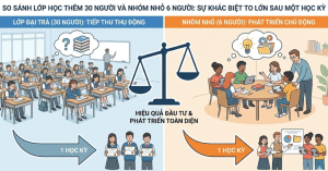 So Sánh Lớp Học Thêm 30 Người Và Nhóm Nhỏ 6 Người: Sự Khác Biệt To Lớn Sau Một Học Kỳ