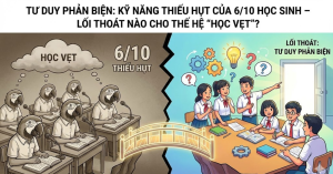 Tư Duy Phản Biện: Kỹ Năng Thiếu Hụt Của 6/10 Học Sinh – Lối Thoát Nào Cho Thế Hệ "Học Vẹt"?