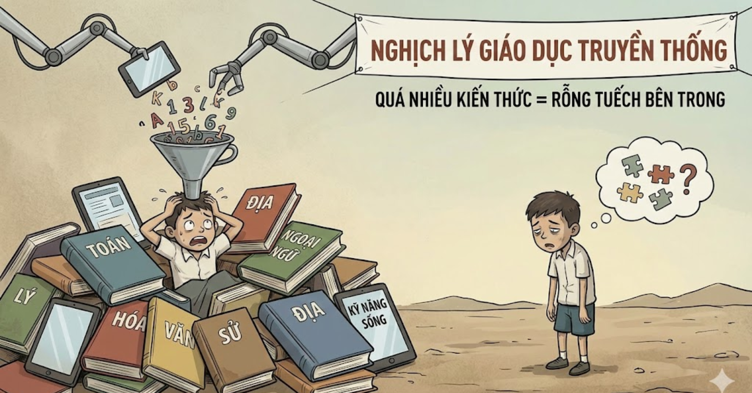 Nghịch lý của sự dư thừa kiến thức trong giáo dục truyền thống