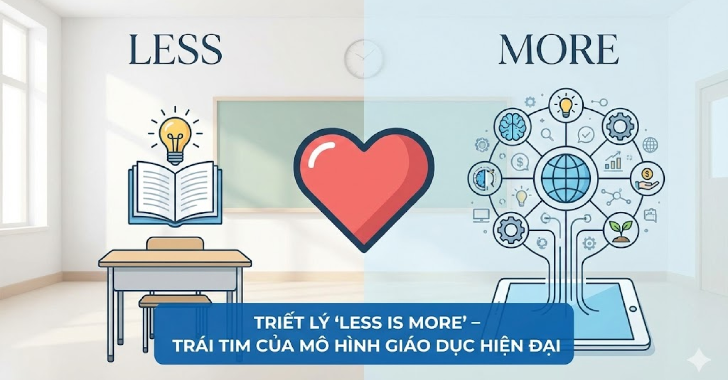 Triết lý "Less is More" – Trái tim của mô hình giáo dục hiện đại