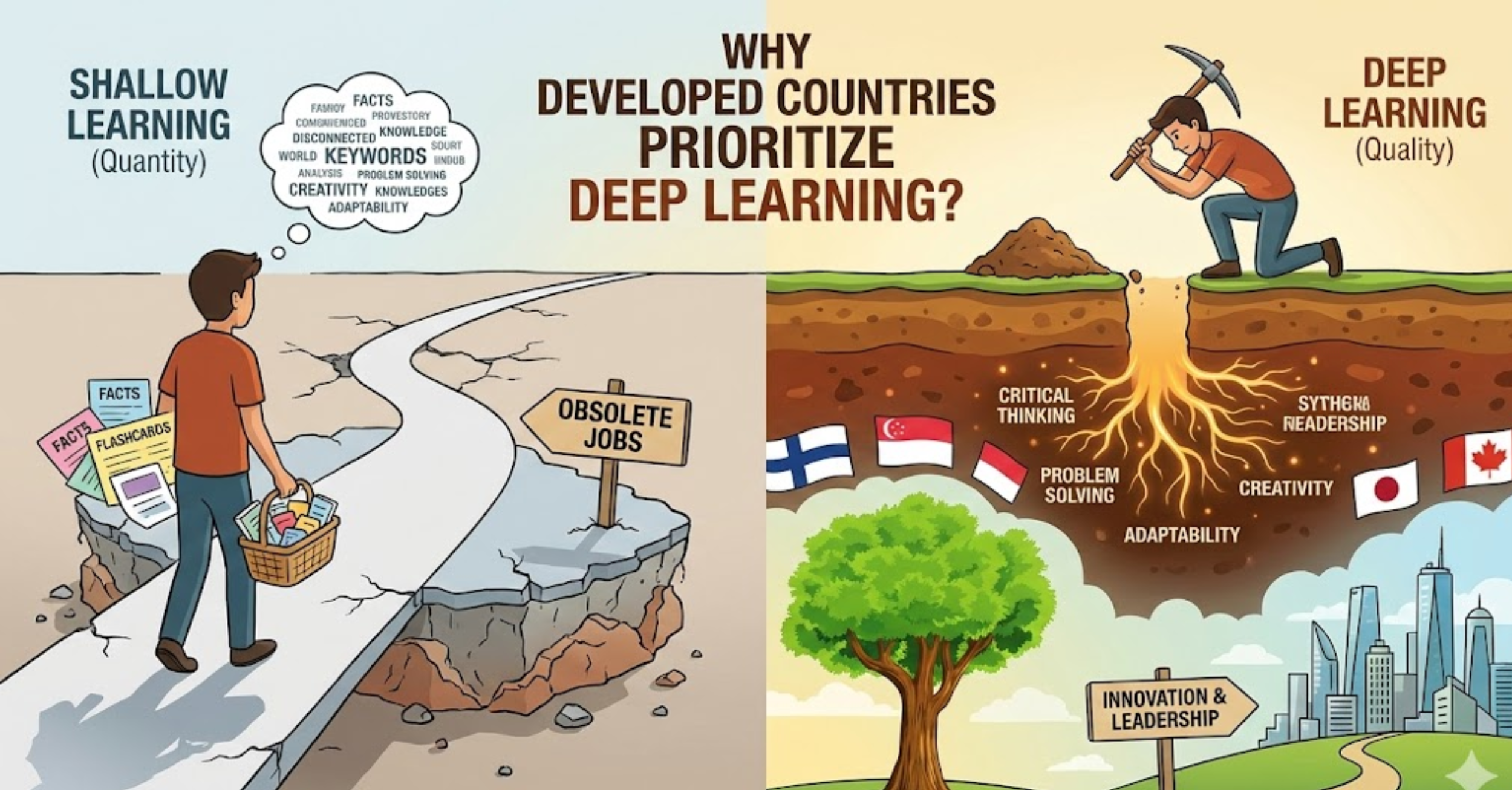 Tại sao các nước phát triển lại ưu tiên mô hình giáo dục học sâu?