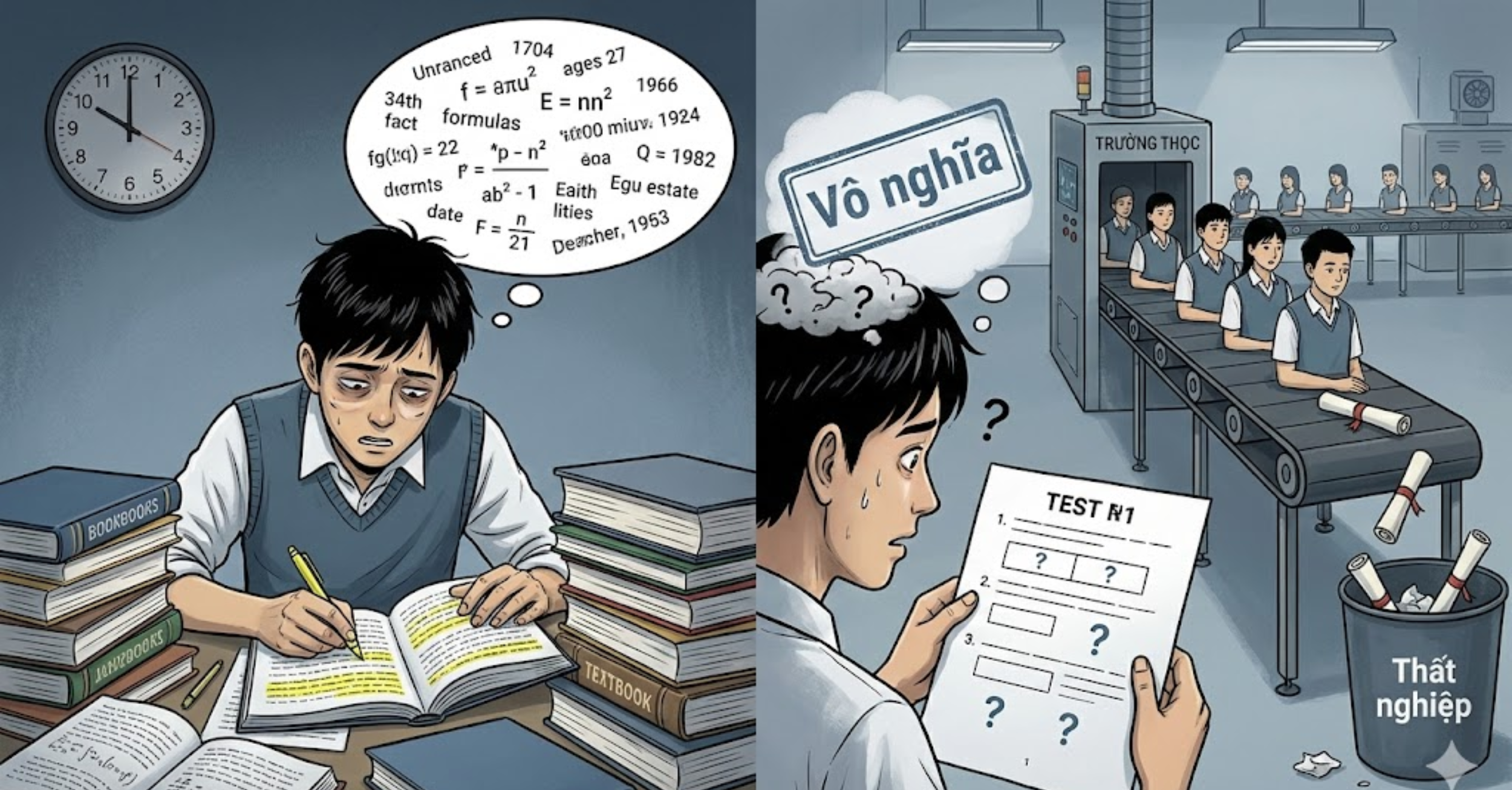 Thực trạng đáng báo động: Khi "học" chỉ là đối phó