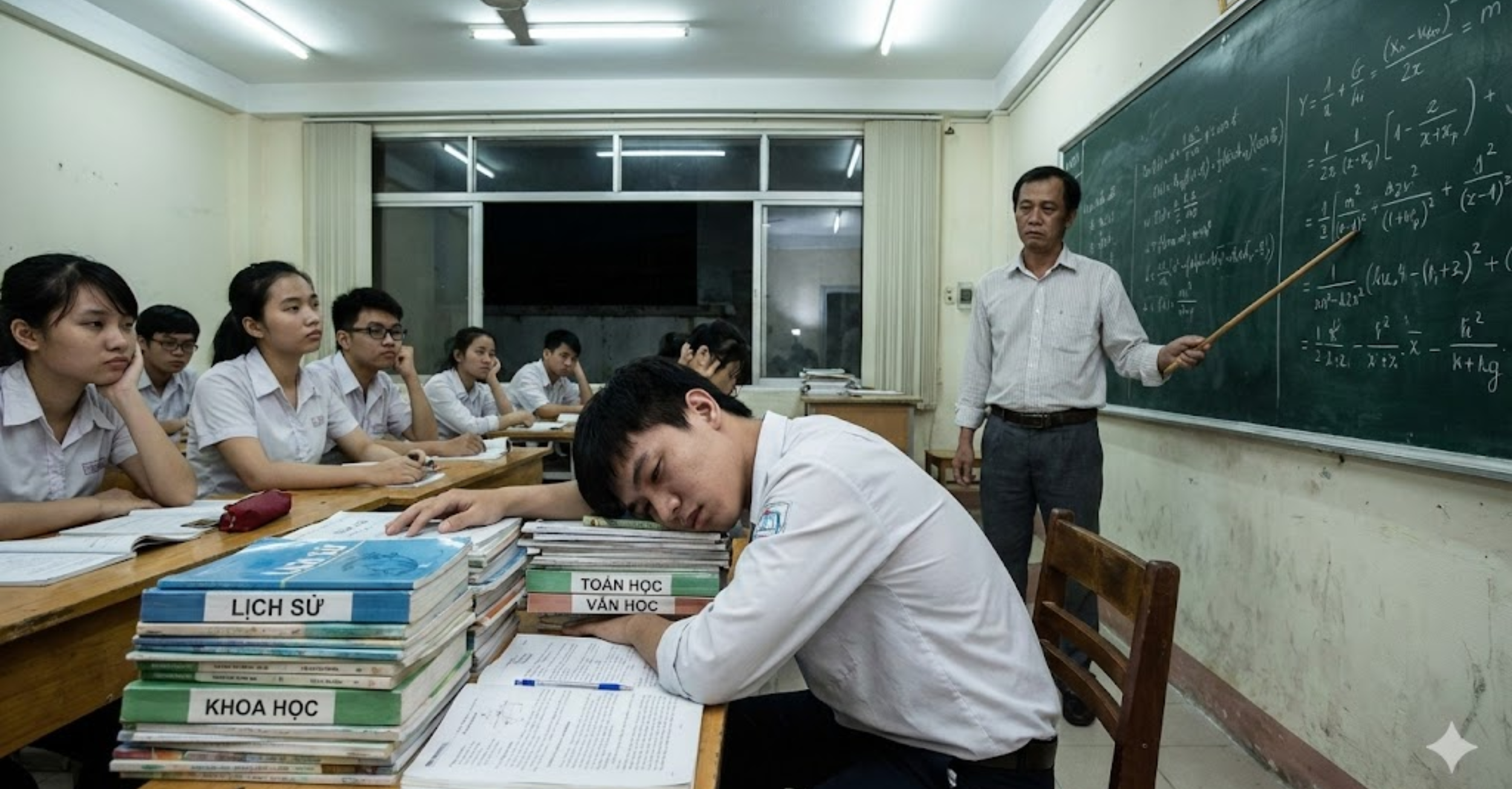 Chương trình học quá tải và cách dạy chưa truyền cảm hứng