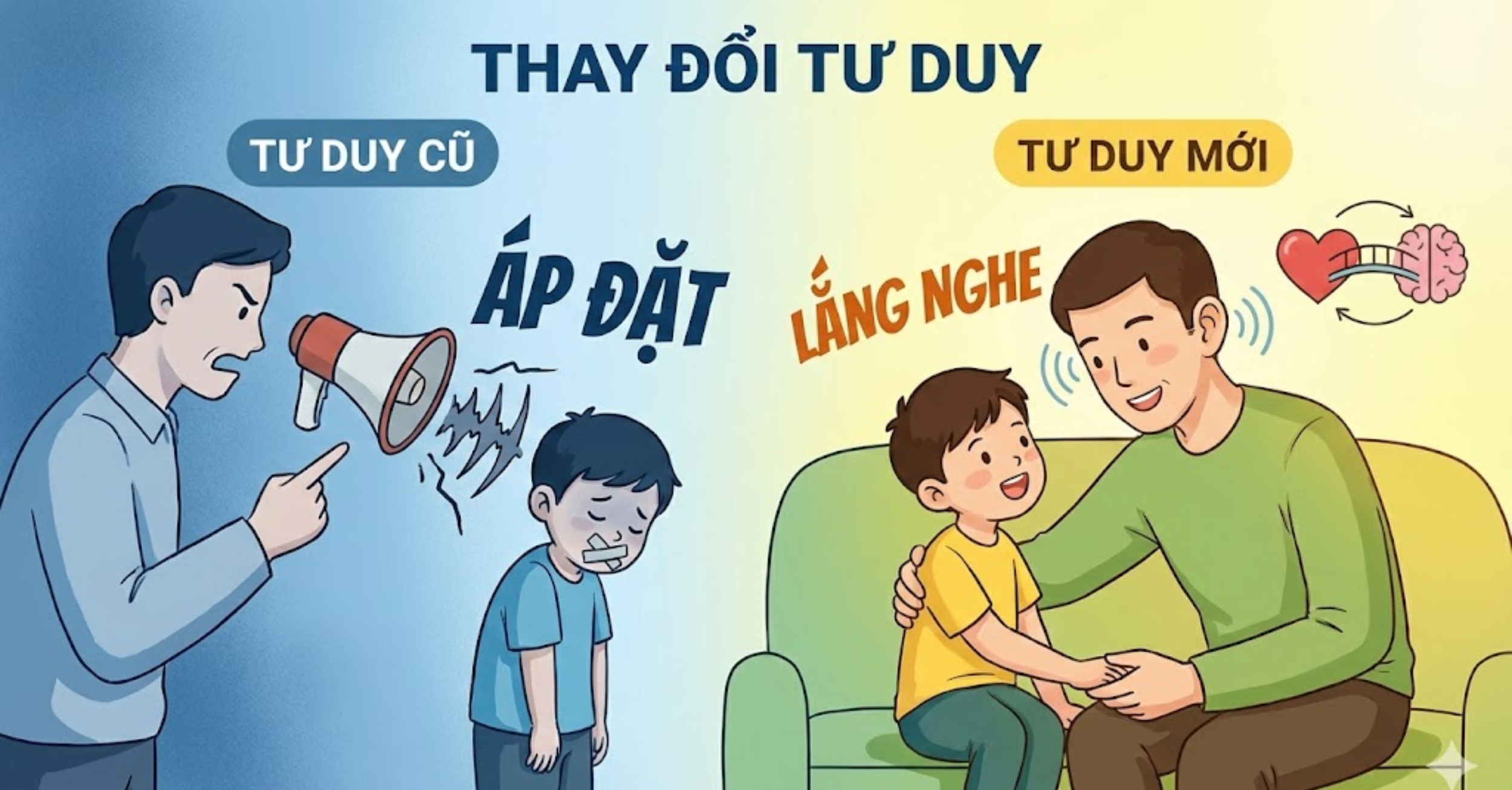 Về phía gia đình: Thay đổi tư duy, "lắng nghe" thay vì "áp đặt"