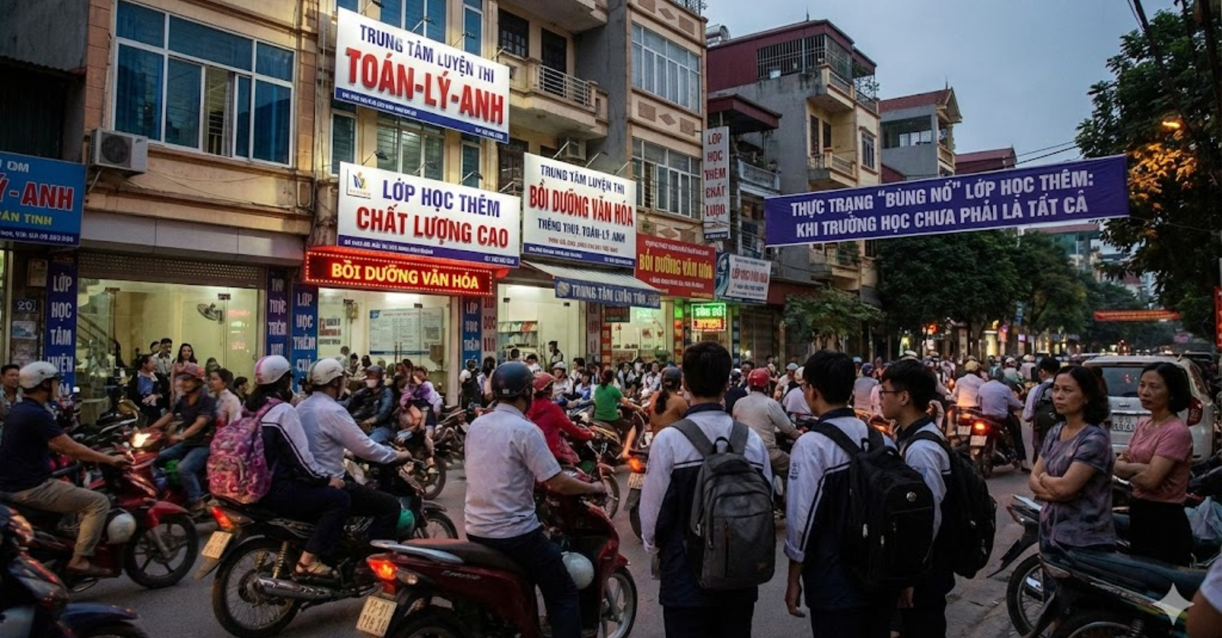 Thực Trạng "Bùng Nổ" Lớp Học Thêm: Khi Trường Học Chưa Phải Là Tất Cả