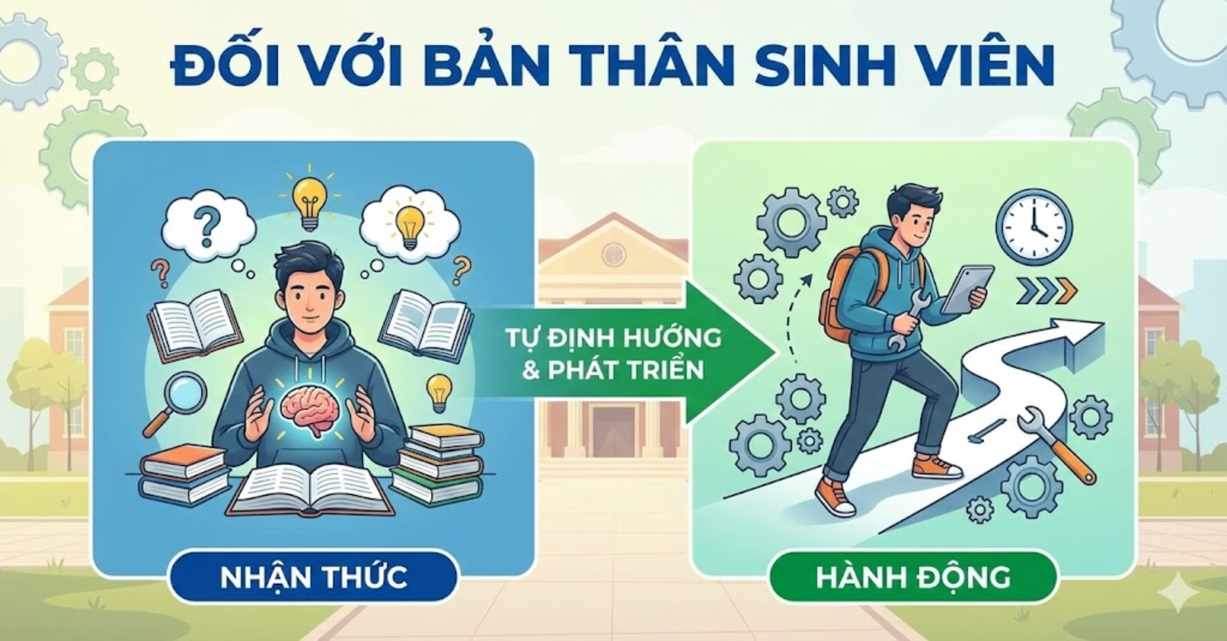 Đối với bản thân sinh viên: Nhận thức và Hành động 
