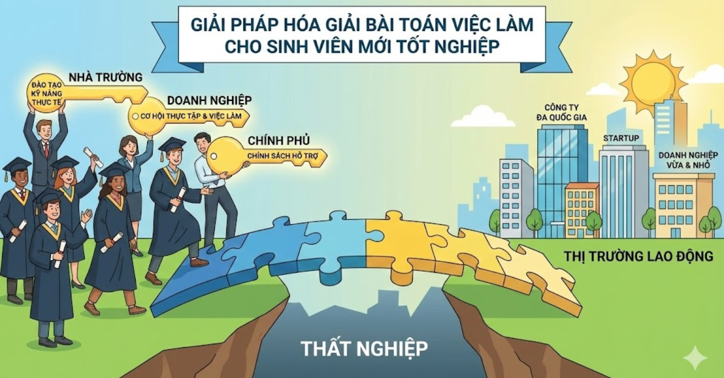 Giải pháp hóa giải bài toán việc làm cho sinh viên mới tốt nghiệp