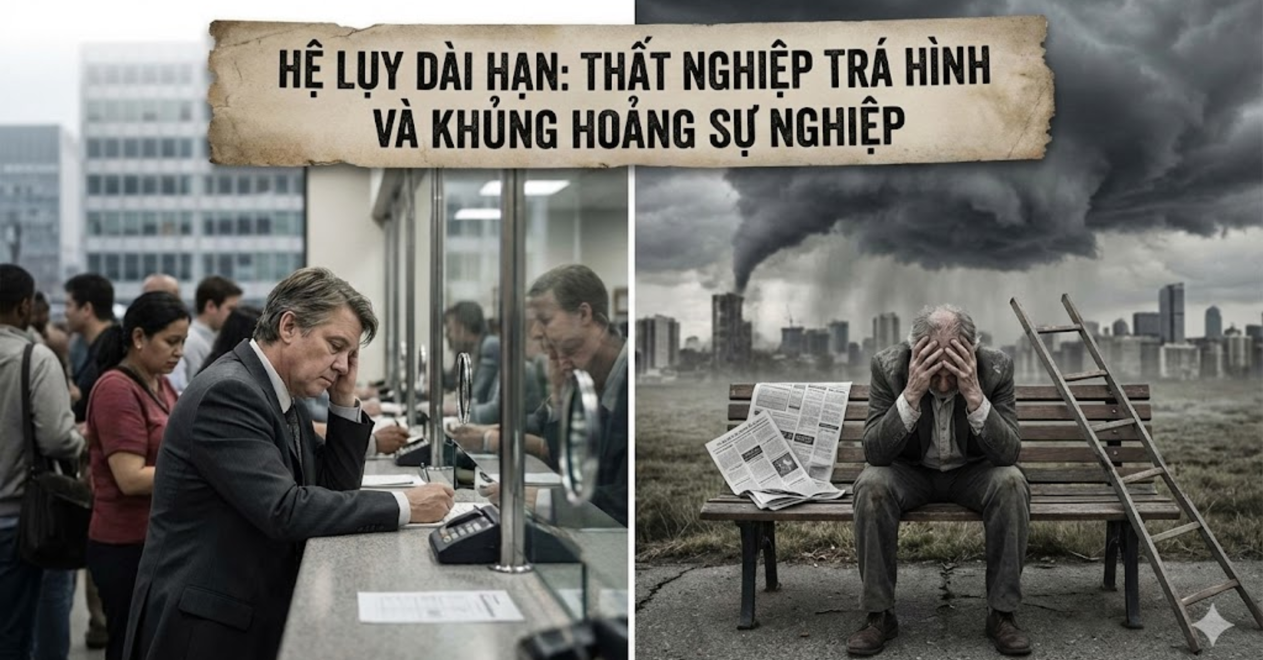 Hệ lụy dài hạn: Thất nghiệp trá hình và khủng hoảng sự nghiệp