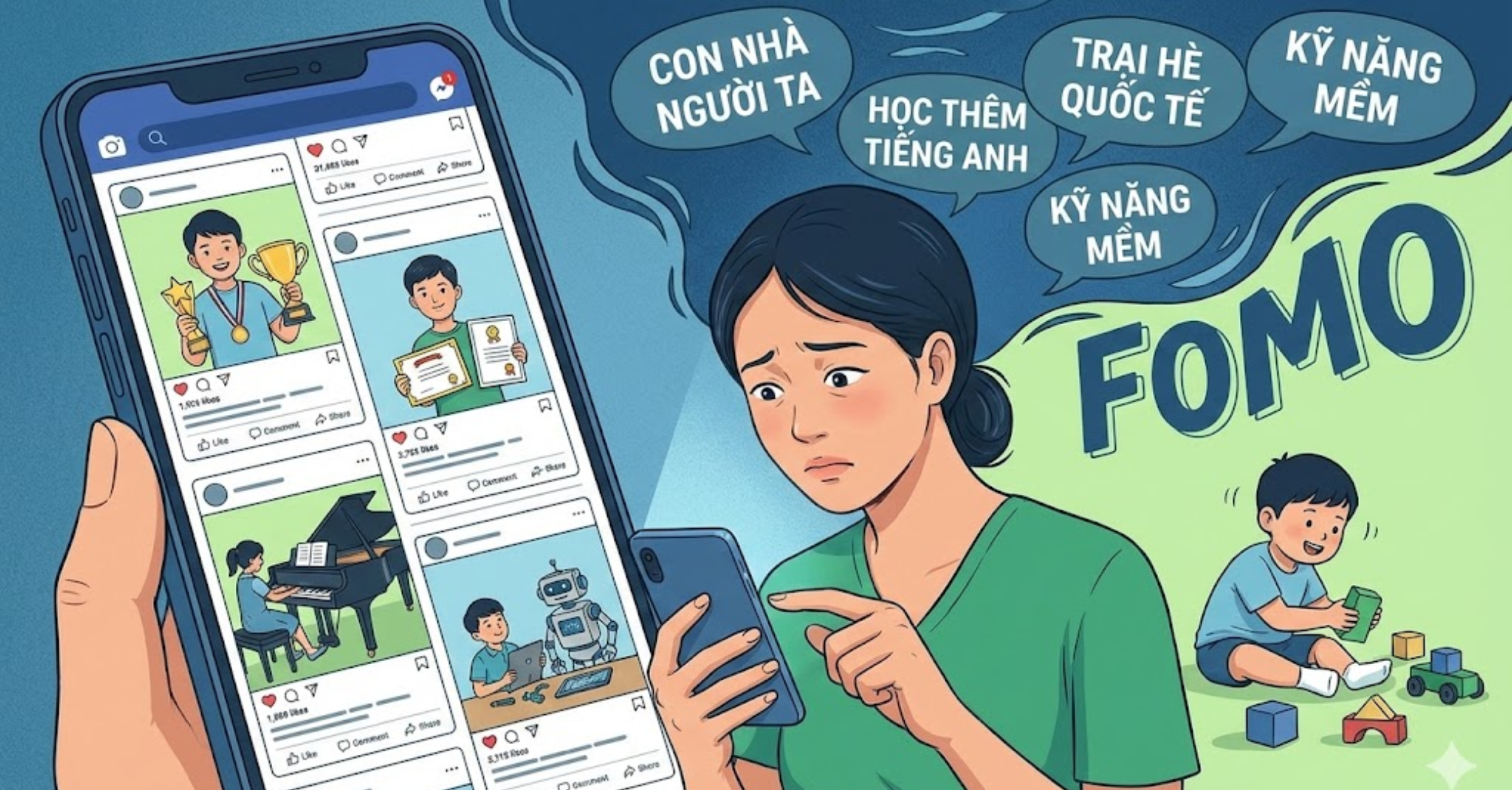 Áp lực xã hội và tâm lý FOMO (Sợ bị bỏ lỡ)