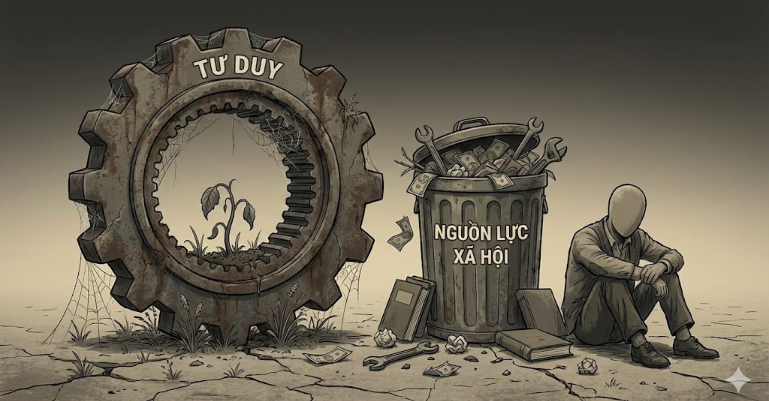 Lãng phí nguồn lực xã hội và thui chột tư duy